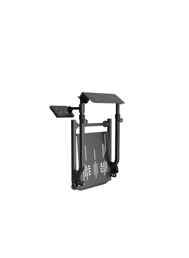 بلو فاير حامل قمرة قيادة محاكي سباق قابل للطي بلوفاير 6008 | دعم قابل للتعديل لعجلة القيادة والدواسات وناقل الحركة | إطار فولاذي شديد التحمل لثبات لا مثيل له | إعداد ألعاب مريح وموفر للمساحة | ارتقِ بتجربة سباق المحاكاة الخاصة بك! - Image 3