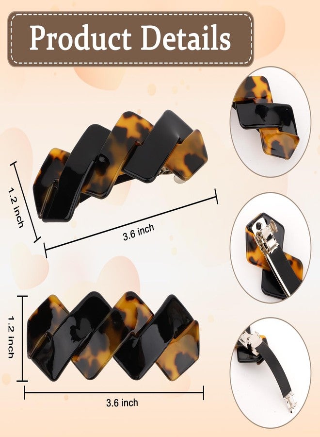 Amariver Hair Clips Barrettes for Women 4Pack French Barrettes Clips Non Slip Vintage HairClip for Girls Fashion Hair Accessories for Women Girls - Image 2