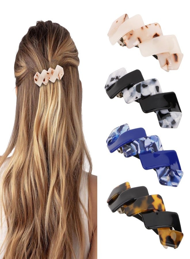 Amariver Hair Clips Barrettes for Women 4Pack French Barrettes Clips Non Slip Vintage HairClip for Girls Fashion Hair Accessories for Women Girls - Image 1