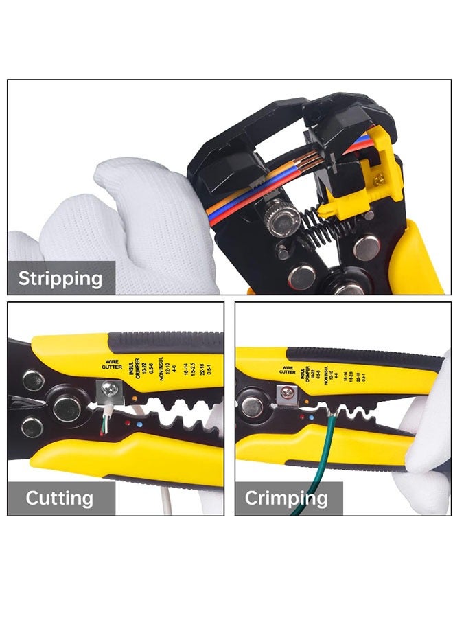 EHOME Wire Stripper, Wire Stripping Tool，Cutting Pliers Tool，Wire Crimping Tool, Self-Adjusting 8" Stripping/Crimping ,Multi-Function Hand ToolWire Stripping Tool - Image 4