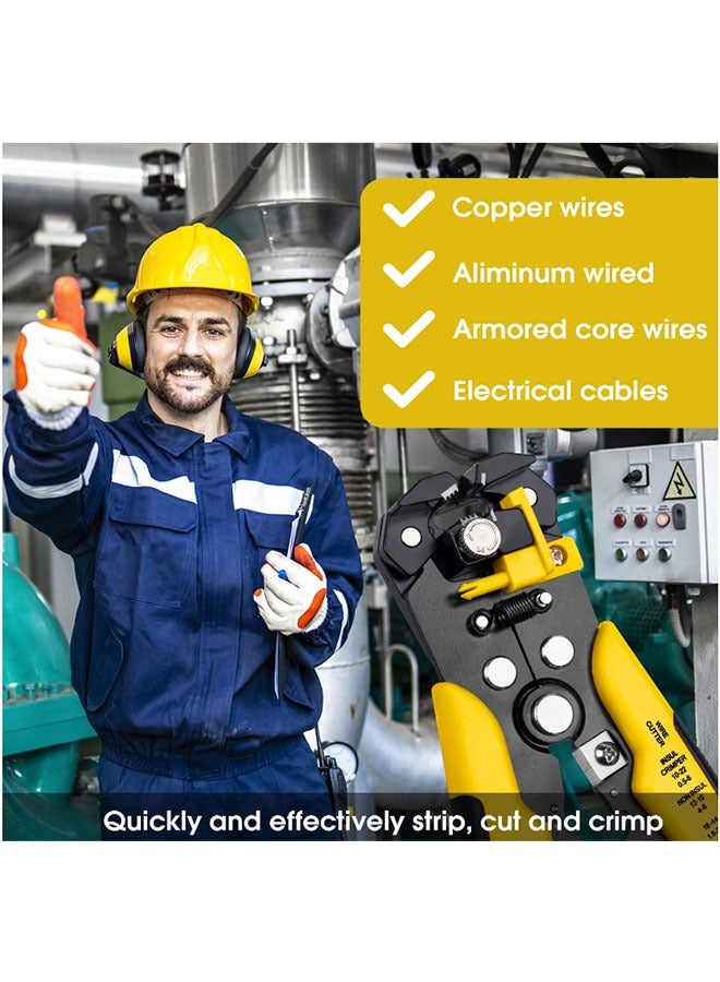 EHOME Wire Stripper, Wire Stripping Tool，Cutting Pliers Tool，Wire Crimping Tool, Self-Adjusting 8" Stripping/Crimping ,Multi-Function Hand ToolWire Stripping Tool - Image 5