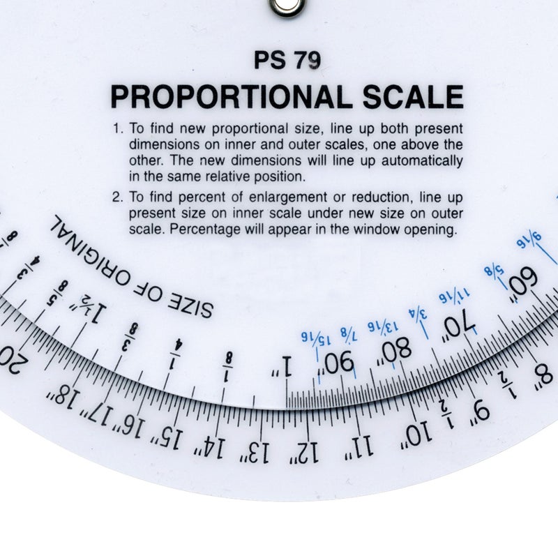 Westcott 6â€ Proportional Measuring Scale, White, PS-79 - Image 4