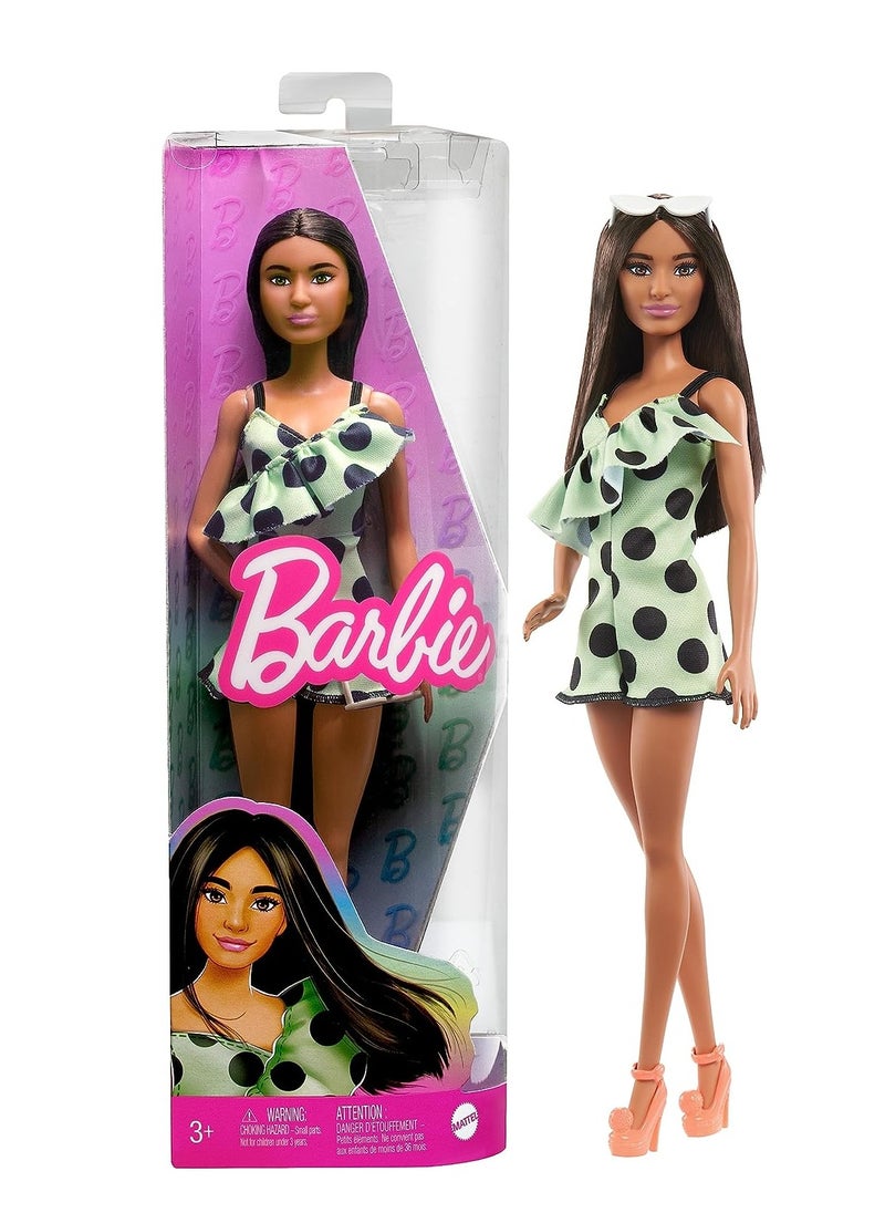 Barbie - Barbie Fashionistas Doll with Polka Dots - Lime Green - Image 1