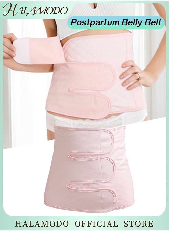 HALAMODO - Women's Postpartum Girdle Corset Waist Trainer Recovery Belly Band Wrap Belt Wrap Waist Cincher Corset Shapewear with Velcro Abdominal Binder Compression Wrap - Image 1