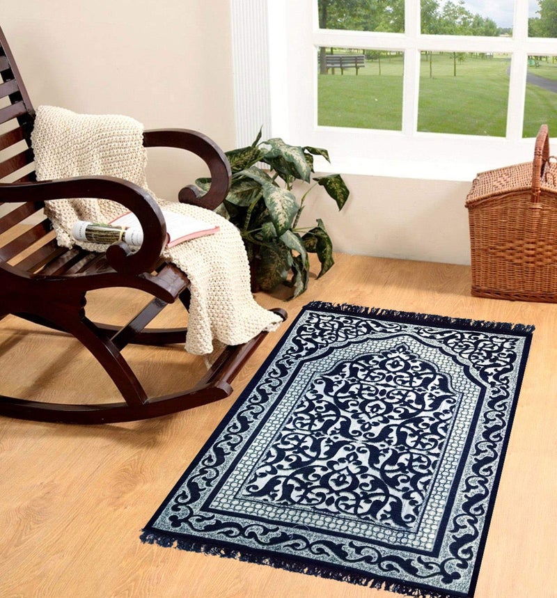 Status Contract STATUS Janamaz Prayer Mat with Travel Bag 42x26 Inch Blue - Image 1