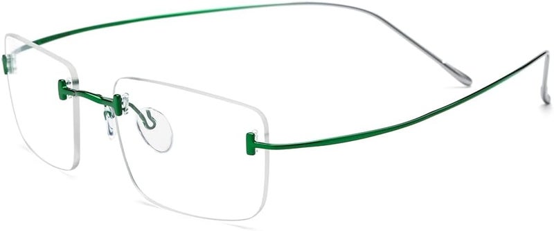 FONEX Titanium Glasses Frame,Rimless Frameless Optical Eyewear Eyeglasses for Men and Women F85634 - Image 4