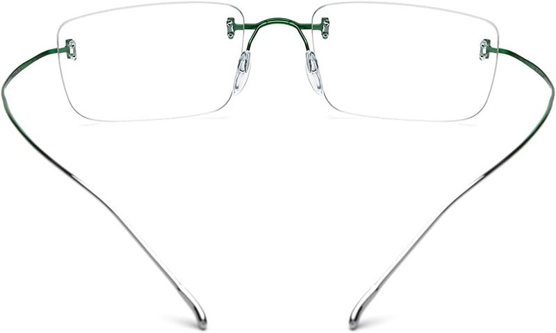 FONEX Titanium Glasses Frame,Rimless Frameless Optical Eyewear Eyeglasses for Men and Women F85634 - Image 5