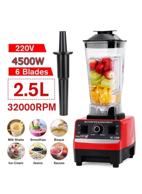 2.5L 4500W BPA Free Heavy Duty Blender Mixer Electric High Speed Juicer Food Processor Ice Smoothies Crusher Blander