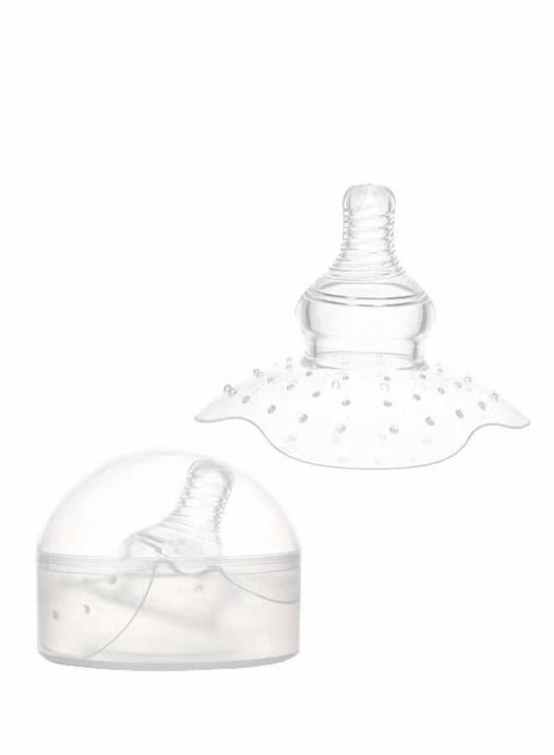 Nipple Shield,Premium Contact Nippleshield, Assist Perfect for Nursing Mothers with Inverted & Sore Nipple with Carrying Case for Breastfeeding Mothers, Non-Toxic, Made Without BPA - Image 1