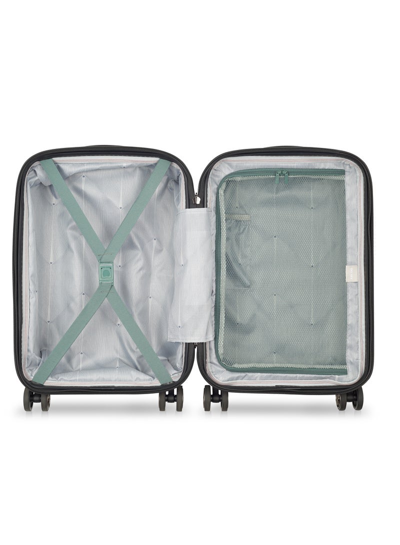 DELSEY Paris Helium Shadow 5.0 55cm Hardcase 4 Double Wheel Cabin Luggage Trolley - Green - Image 3