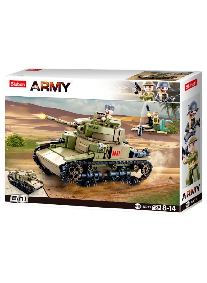 MMX Sluban Wii -Italy Army - M14/41 Medium Tank 2in1 463pcs