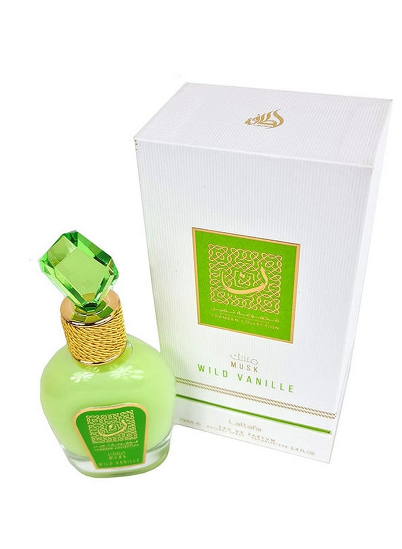 Lattafa لطافة ثمين مسك فانيليا برية عطر ماء 100 مل - Image 2