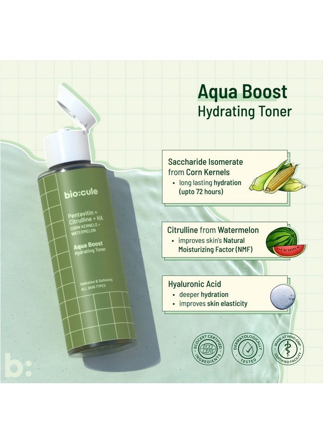 Biocule Aqua Boost Hydrating Toner Drop, Hyaluronic Acid With Pentavitin & Citrulline, Enriched With Aloe Vera, Cucumber & Rose Water, Face Toner For Hydration & Glowing Skin, All Skin Types, 100Ml  - Image 2