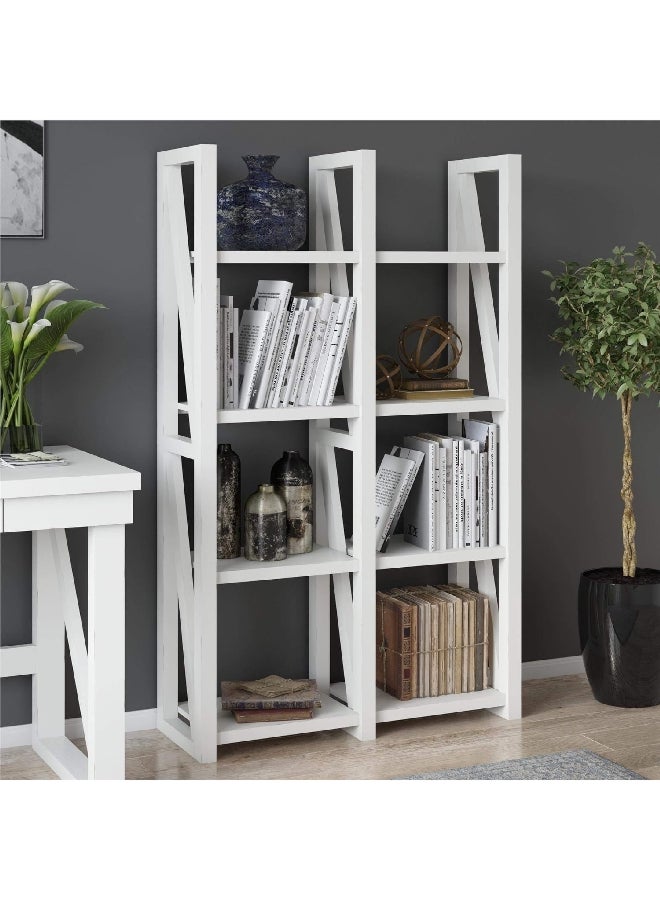 Ameriwood Home Crestwood Room Divider Open Shelving Bookcase White 60 x 36.22 x 12.99 Inch 4465013COM - Image 4