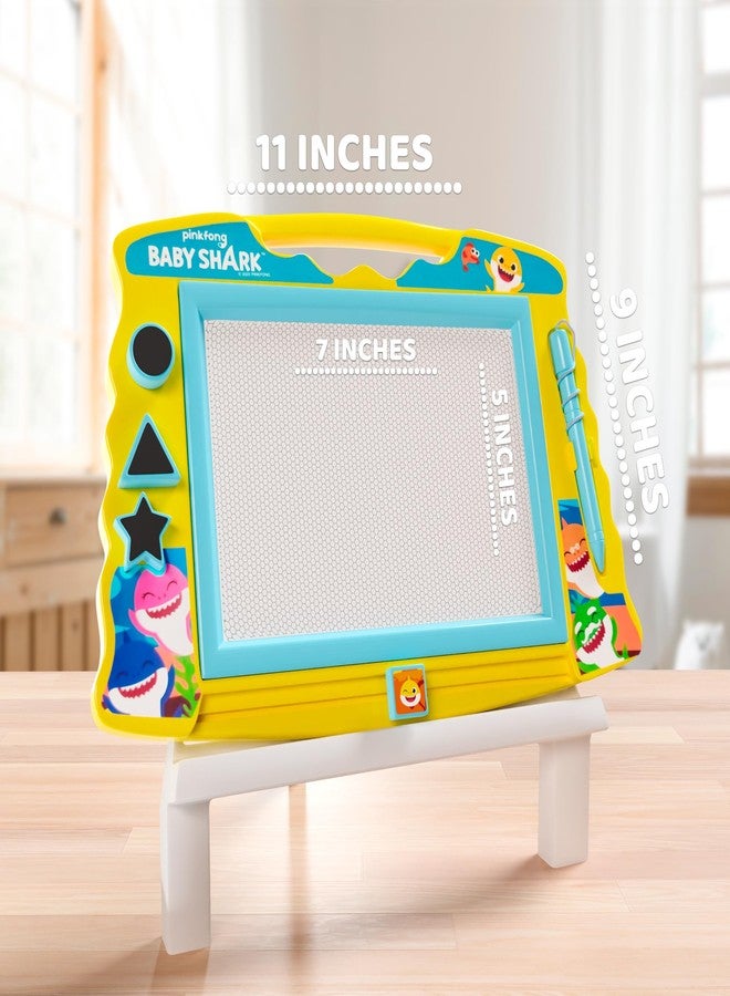 Lollipop Baby Shark Magnetic Drawing Board with Stylus and 3 Stamps, for Boys or Girls (Blue)… - Image 2