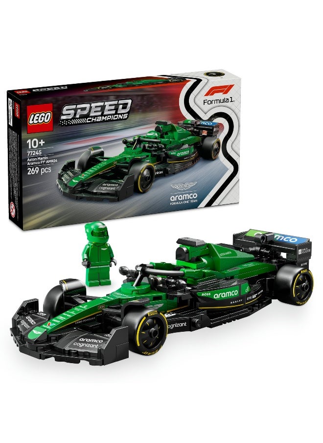 LEGO LEGO Speed Champions Aston Martin Aramco F1 AMR24 Race Car 77245 Building Set (269 Pieces)  - Image 1