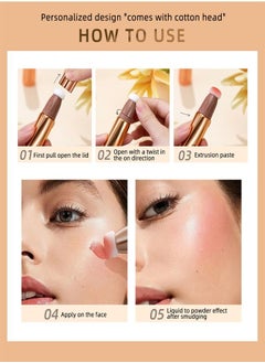QiBest Multi-Functional Highlighter Makeup Pen,Pearl Fine Flash,Natural Brightening Face Makeup No.04  - Image 4