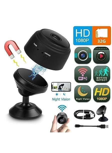 TECHNOVIEW Refurbished TECHNOVIEW WiFi Security Camera CCTV for Home Outdoor High HD Focus Spy Magnet Mini Spy WiFi Magnetic Live Stream Night Vision IP Wireless 1080P Audio Video Hidden Nanny Camera  - Image 5