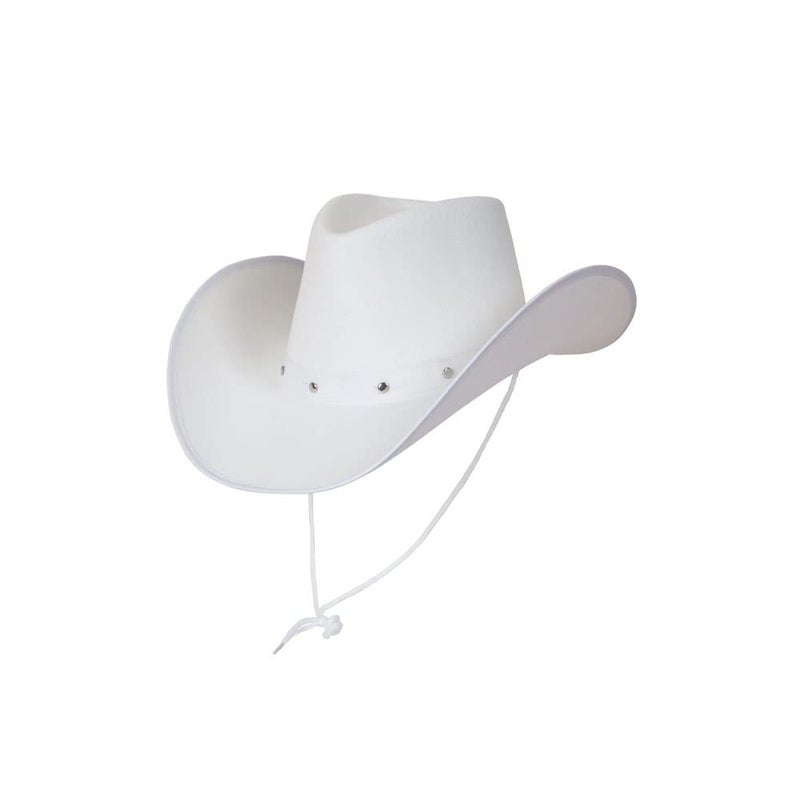 Wicked Adult White Texan Country Cowboy Hat Western Fancy Dress Accessory - Image 4