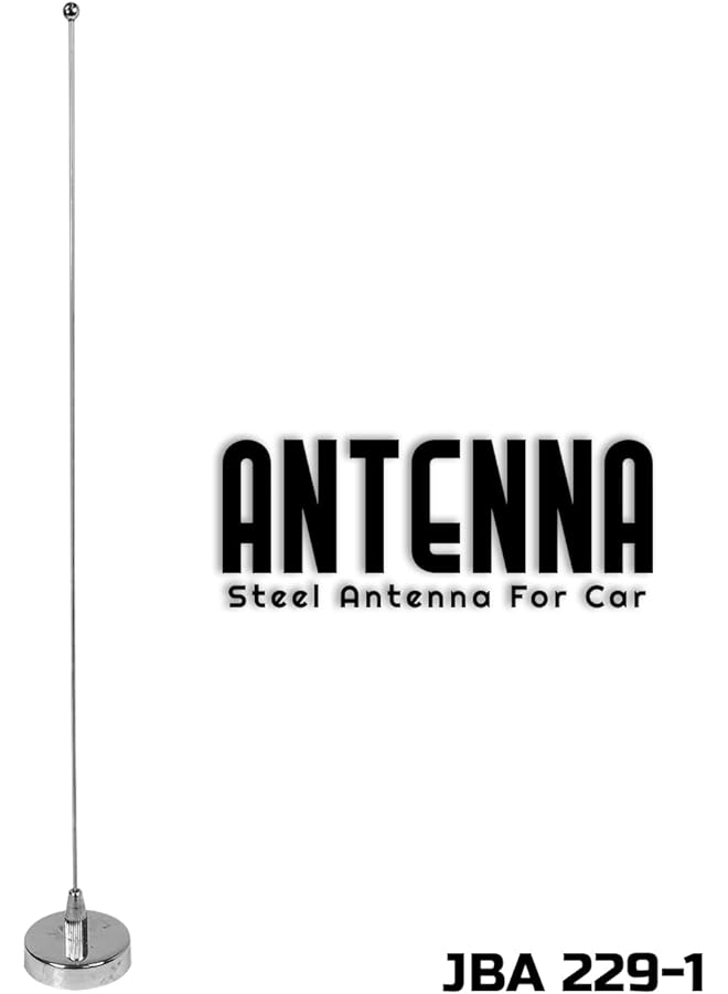 Generic Universal Steel Mobile Antenna - Model Jba 229-1, Flexible Antenna Radio Antenna Booster Signal Roof Mast Replacement Gray, High Signal Reception With Magnetic Base, Waterproof & Dustproof  - Image 5