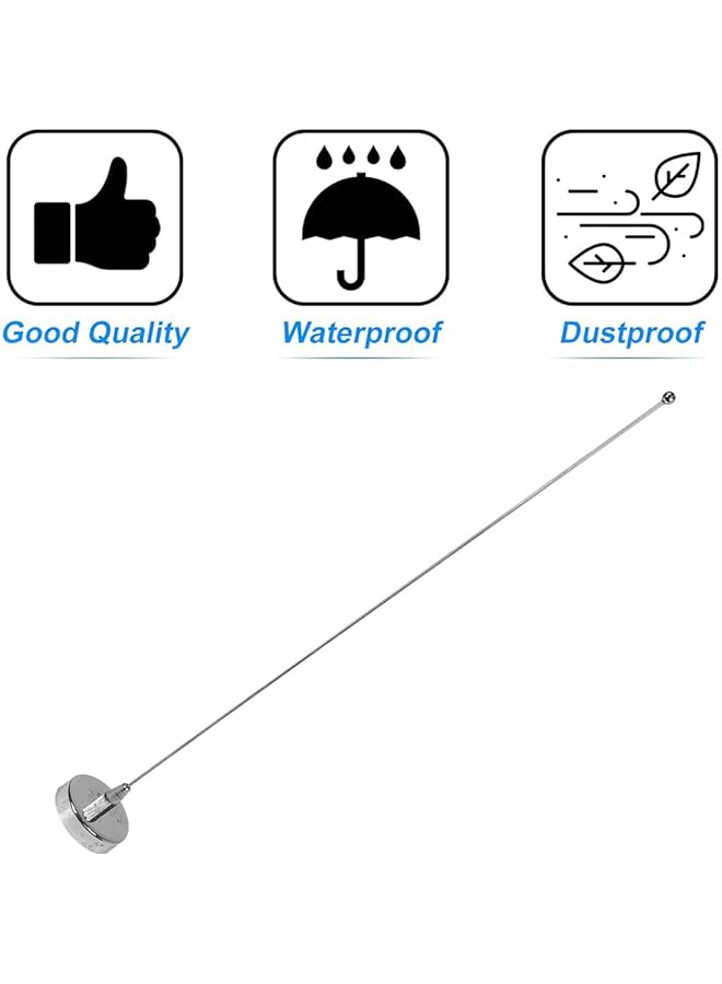 Generic Universal Steel Mobile Antenna - Model Jba 229-1, Flexible Antenna Radio Antenna Booster Signal Roof Mast Replacement Gray, High Signal Reception With Magnetic Base, Waterproof & Dustproof  - Image 3