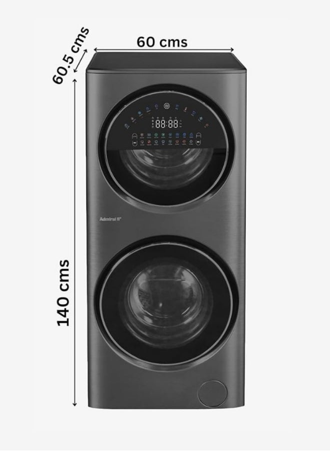 Admiral Laundry Center Washer 7KG Dryer 10 kg ADLC157SICP Black - Image 5