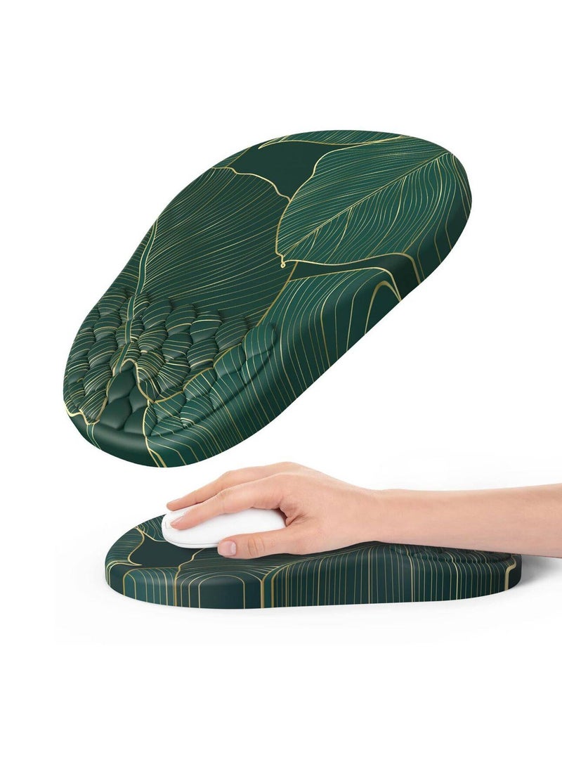 Mouse pad with Gel  foam Cushion - Ergonomic Mouse pad with Wrist Rest - Non-Slip & Waterproof - Memory Foam Mouse Mat with Wrist Pad, Hand Rest Gel Pad Mouse, Keyboard, Computer - Image 1