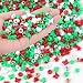 GMMA White Red Green Pony Beads Shapes for Jewelry Making 1000 Pcs Plastic Heart Star Butterfly Gold Silver Round Beads for Christmas Decorations Friendship Bracelet Making Necklace Supplies - Image 2