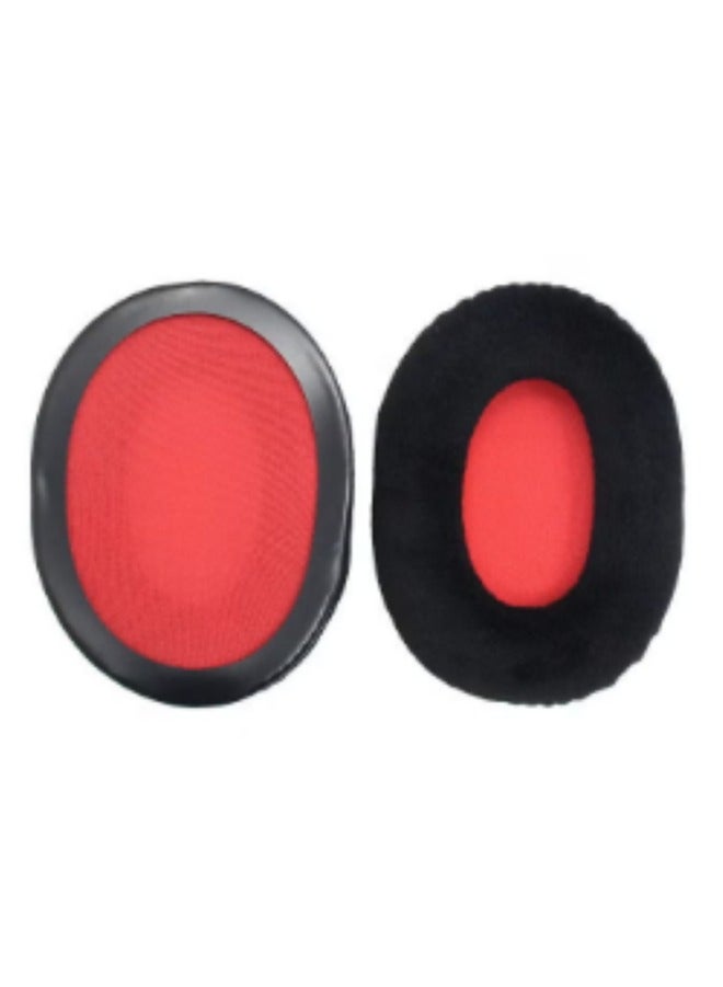 High-quality headphone cushion replacement breathable ear cushions compatible with Kingston HyperX Cloud II (Red Flannel)  - Image 3