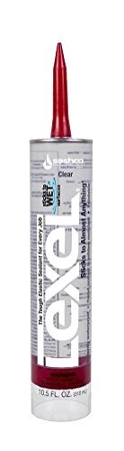 Sashco Inc 13010 2 Pack 10.5 oz. Lexel Adhesive Caulk, Clear - Image 1