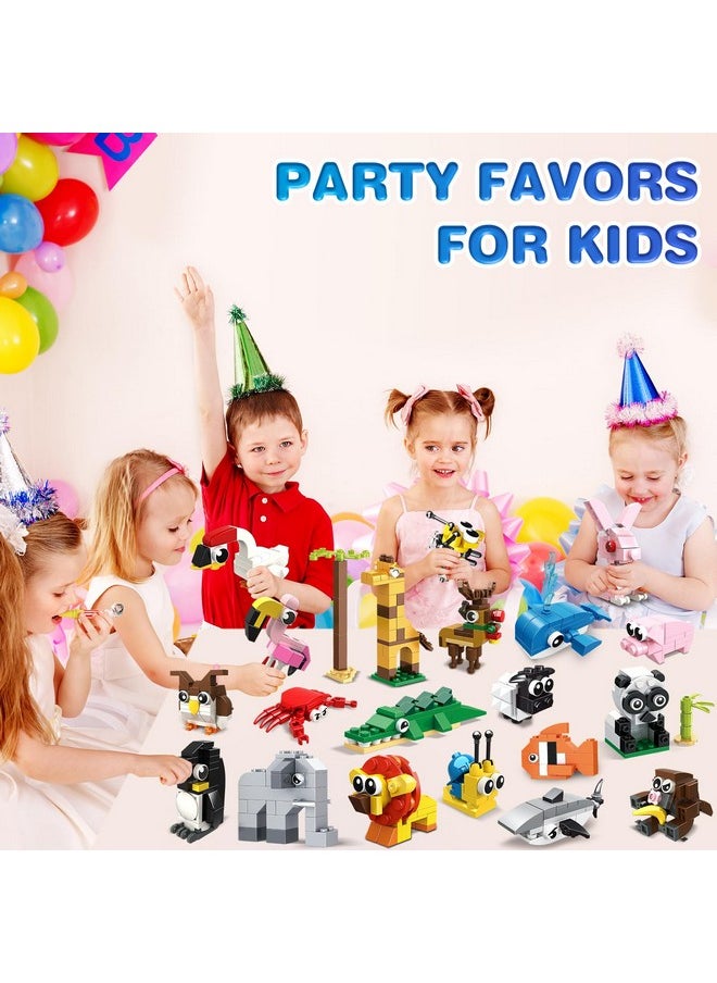Hogokids HOGOKIDS Party Favors for Kids - 20 Pack Animals Building Blocks Toy for Easter Gifts Goodie Bags Stocking Stuffer Classroom Prizes Building Set, Valentines Day Birthday Gift for Boys Girls Ages 6-12  - Image 2
