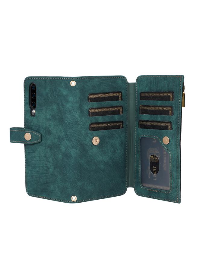 اس-توب جراب هاتف Huawei P30 Dream مزود بمحفظة جلدية بسحاب تتسع لـ 9 بطاقات - Image 5