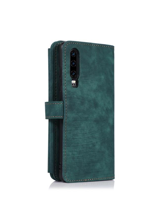 اس-توب جراب هاتف Huawei P30 Dream مزود بمحفظة جلدية بسحاب تتسع لـ 9 بطاقات - Image 3