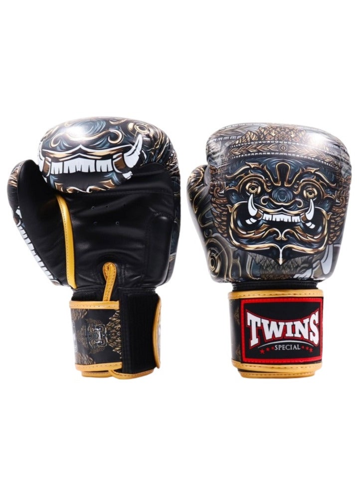 Twins Special قفازات ملاكمة فاخرة FBGVL3-63 سوداء - Image 2