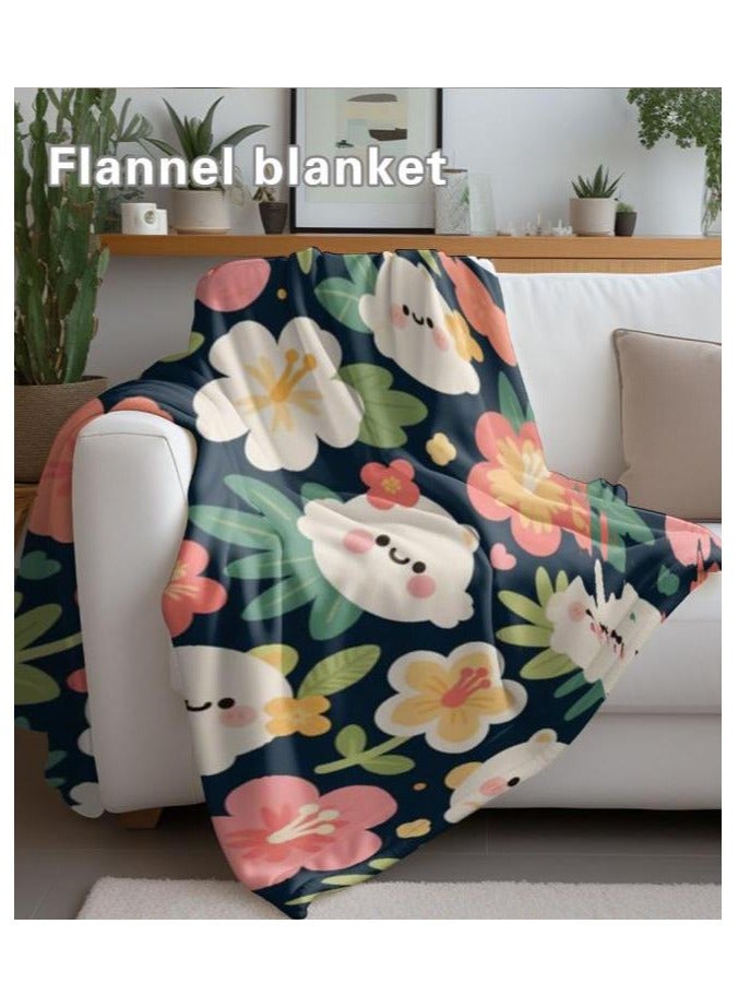 general Flannel thin blanket (warm and comfortable, suitable for sleep, gaming, dust removal and sandproof) 150cm*200cm - 1025 - Image 5