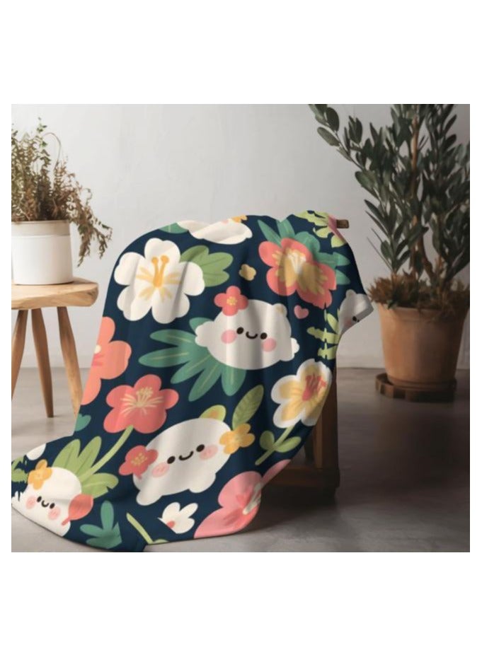 general Flannel thin blanket (warm and comfortable, suitable for sleep, gaming, dust removal and sandproof) 150cm*200cm - 1025 - Image 4