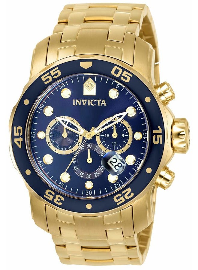 Invicta Mens Quartz Watch, Chronograph Display and Stainless Steel Strap 0073 - Image 1