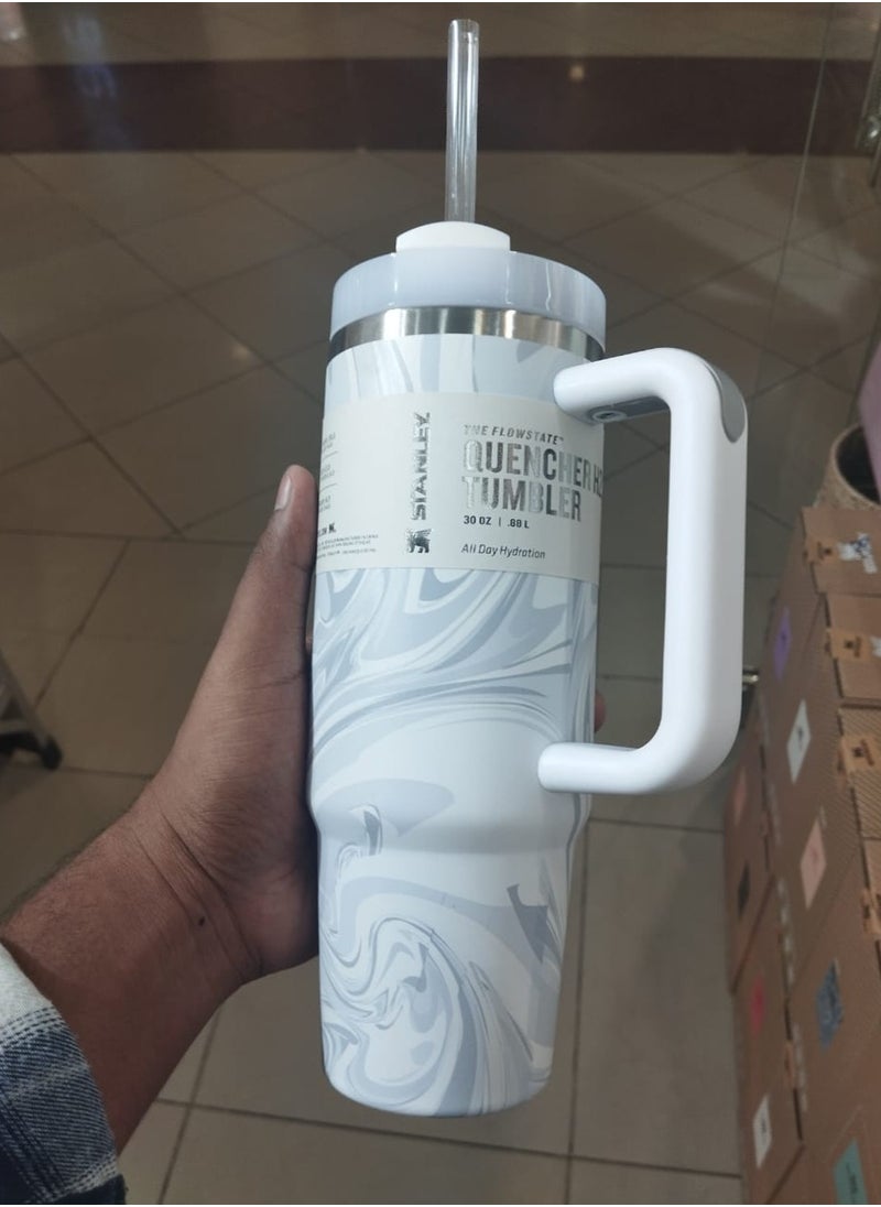 Stanley - 30oz Tumbler with Handle Insulated Stainless Steel Travel Coffee Mug with Straw & Medium Water Bottle Cup for Hot & Cold Beverages - Image 1
