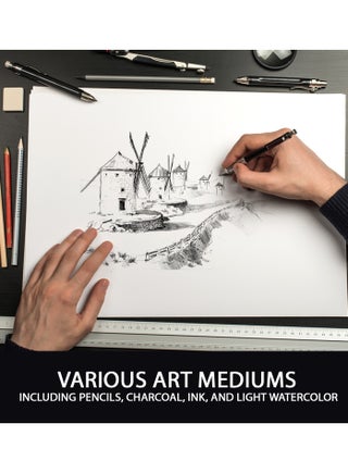 Sketch Paper Cards A4 180GSM 50 Sheets, Thick Drawing paper Card, Coloring Paper, Acid Free Paper - view 2