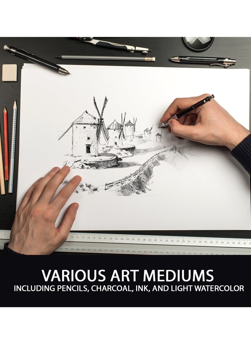 firstnock - Sketch Paper Cards A4 180GSM 50 Sheets, Thick Drawing paper Card, Coloring Paper, Acid Free Paper - Image 1