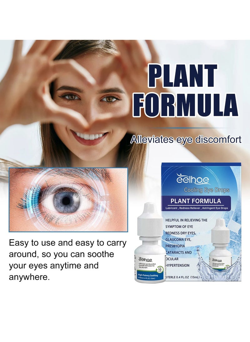 EELHOE Eye Care Drops, Herbal Soothing Cooling Eye Drops, Safe Effective Eyesight Relief Treatment Drops, Eye Pain Relief Drops For Cataract Blurred Vision Eye Fatigue Dry Redness And Improve Eyesight - Image 2