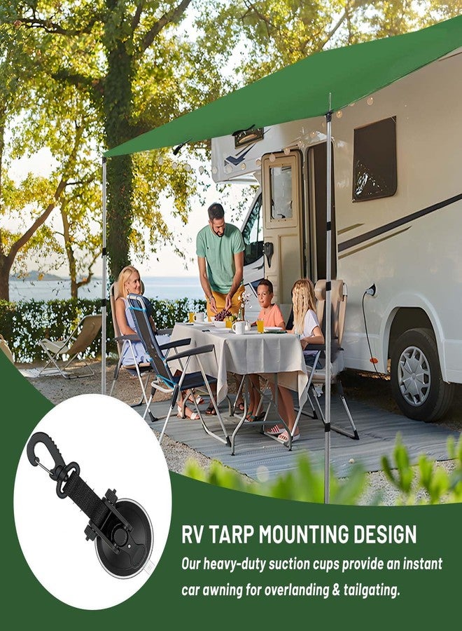 AVOFOREST 10x10 ft Camping Tarp - Waterproof Hammock Rain Fly with 19 Tie-Down Points & Car Suction Cups, 3000mm PU Ultralight Backpacking Shelter, Heavy Duty Tent Tarp for SUV, Hiking & Survival - Image 3