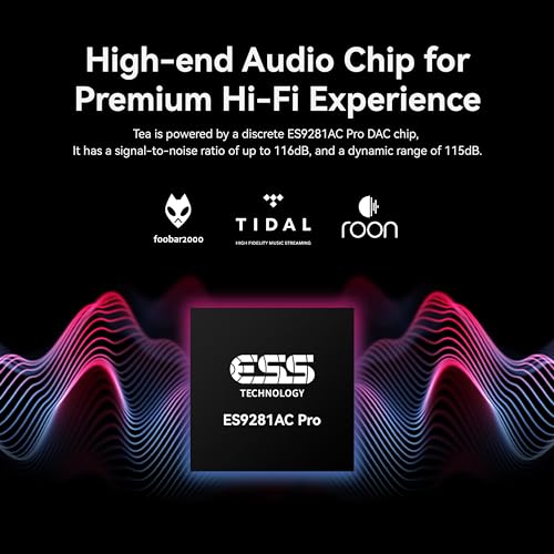 Khadas Tea Portable Headphone Bluetooth Amplifier,HiFi Hi-Res DAC USB Bluetooth 5.0, LDAC/aptX HD, PCM, DSD, MQA 32bit/384KHz ESS ES9281ACPro Qualcomm QCC5125 (Teal Blue) - Image 2