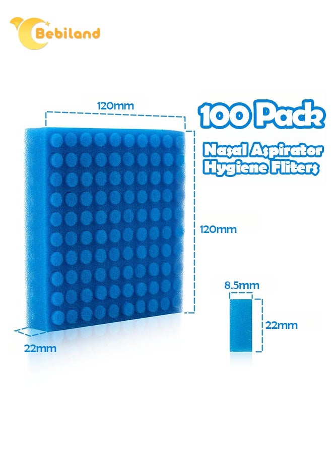 بيبي لاند 100 عبوة من فلاتر النظافة الممتازة لشفاط الأنف ، بديل لمرشحات شفاط الأنف فريدا ، خالية من البيسفينول والفثالات واللاتكس - Image 2