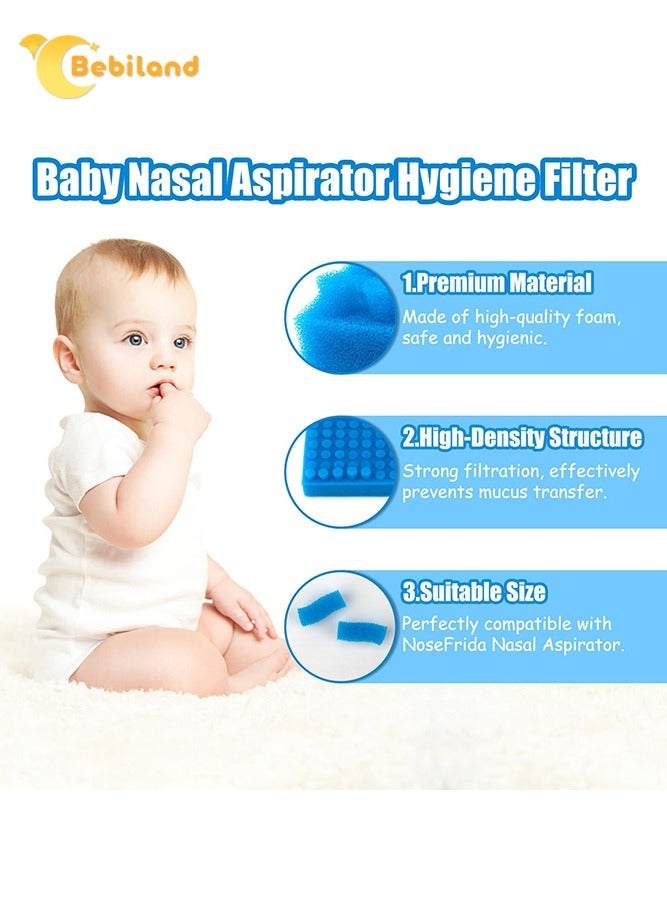 بيبي لاند 100 عبوة من فلاتر النظافة الممتازة لشفاط الأنف ، بديل لمرشحات شفاط الأنف فريدا ، خالية من البيسفينول والفثالات واللاتكس - Image 3