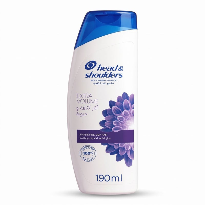 Head & Shoulders - Anti-Dandruff Shampoo for Extra Volume and Vitality 190ml