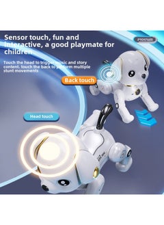 Generic Children's Remote Control Pet Robot Dog Stunt Electric Induction Music Dancing Smart Robot Dog Birthday Gift Toy-Colour: Yellow Smart Dog-dual Lithium Battery  - Image 3
