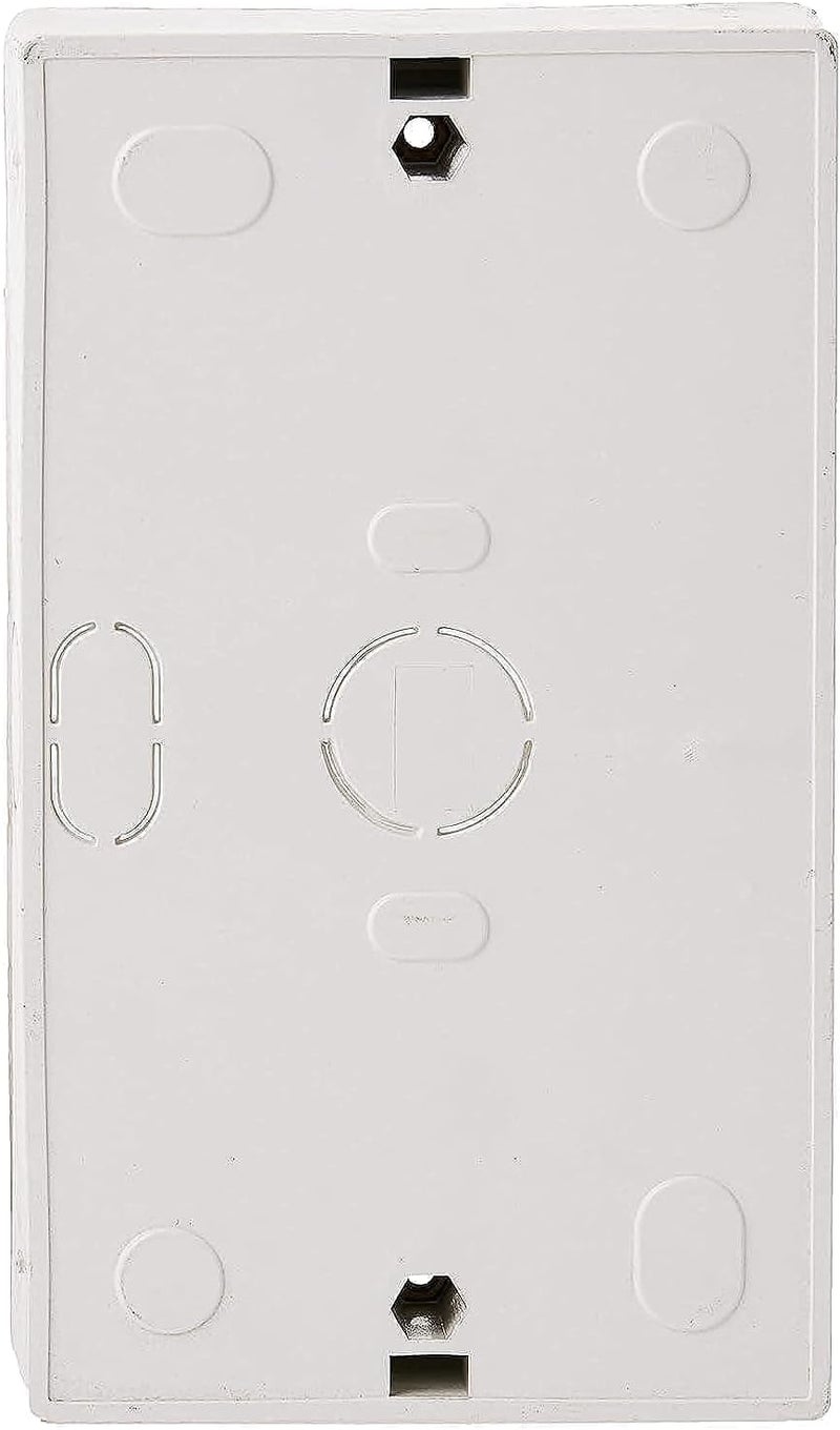 UHcom Surface PVC Box 6x3 for Switch or Double Socket White - - Image 1