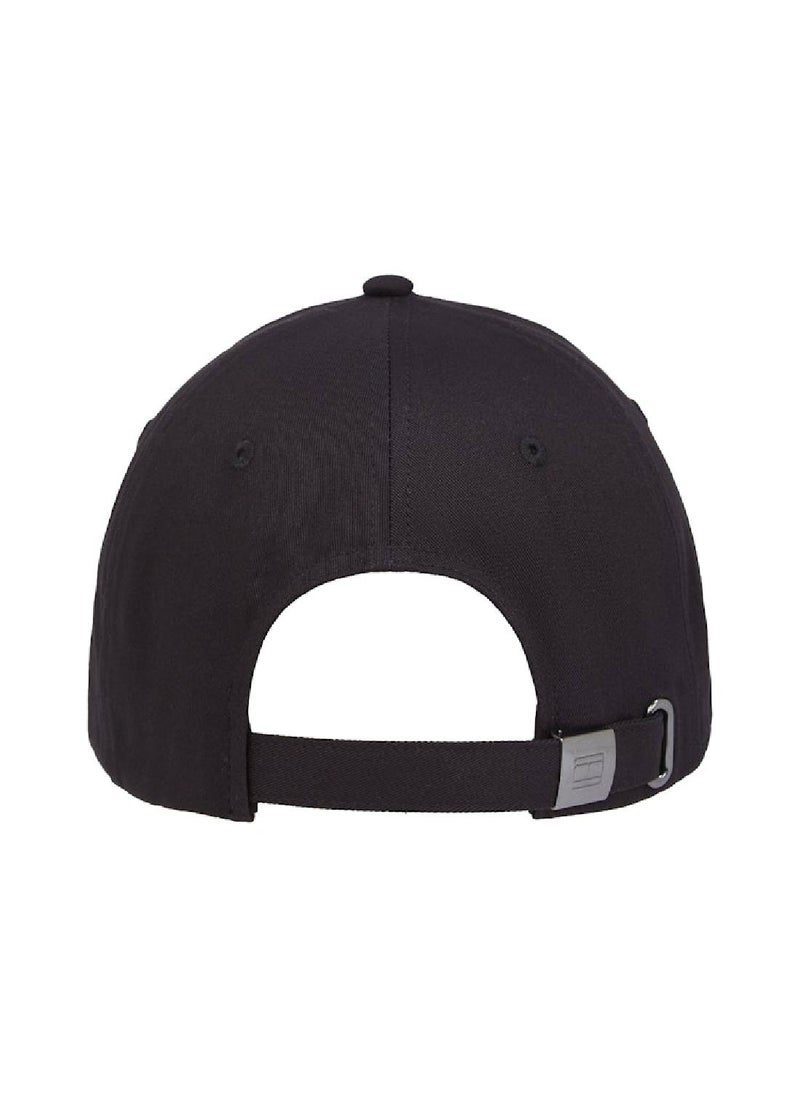 TOMMY HILFIGER Men's Six-Panel Logo Embroidery Baseball Cap - Cotton, Black  - Image 2