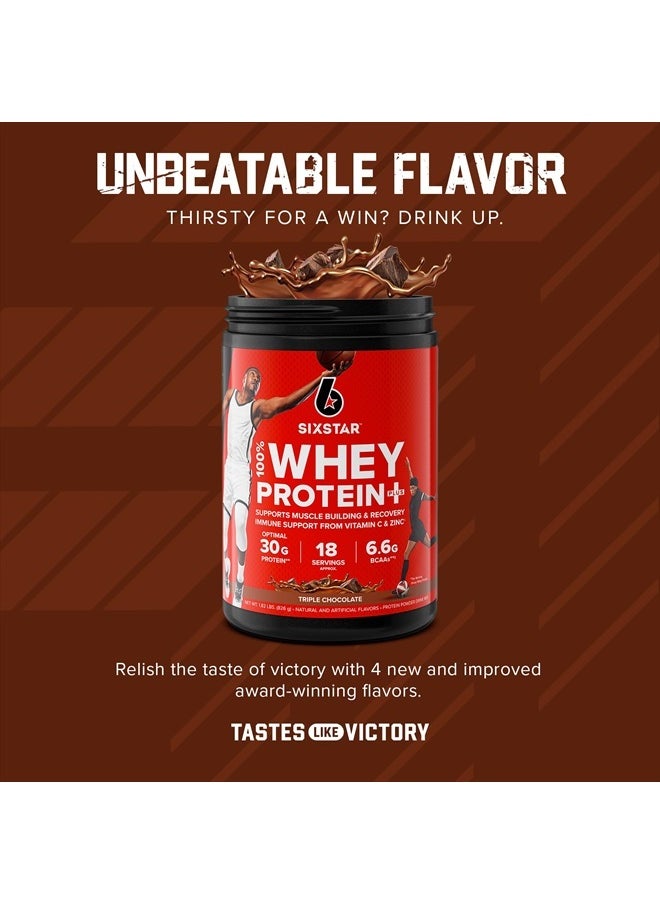 SIX STAR - Elite Series 100% Whey Protein Plus Triple Chocolate 1.8lbs US - Image 1